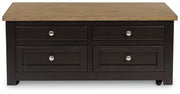 Drazmine - Lift Top Cocktail Table - Brown - R&R Furniture Gallery (Fountain Valley, CA)