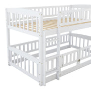 Low Bunk Bed With Slide, Fence And Ladder - R&R Furniture Gallery (Fountain Valley, CA)