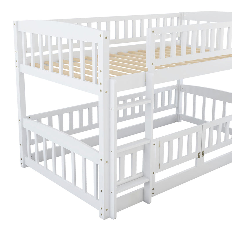 Low Bunk Bed With Slide, Fence And Ladder - R&R Furniture Gallery (Fountain Valley, CA)