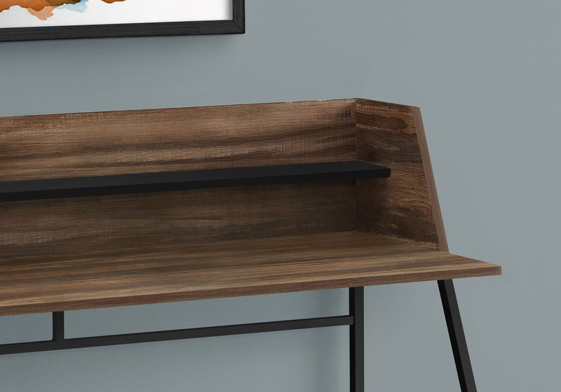 Computer Desk For Home Office, Laptop, Storage Shelves, Marble Look Contemporary & Modern - R&R Furniture Gallery (Fountain Valley, CA)