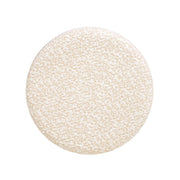 Hampton - Round Upholstered Ottoman With Scalloped Base - Speckled Egg Beige - R&R Furniture Gallery (Fountain Valley, CA)