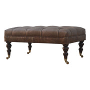 Buffalo - Ottoman With Castor Legs - R&R Furniture Gallery (Fountain Valley, CA)