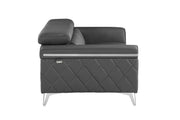 1140 - Top Grain Italian Leather Loveseat - R&R Furniture Gallery (Fountain Valley, CA)