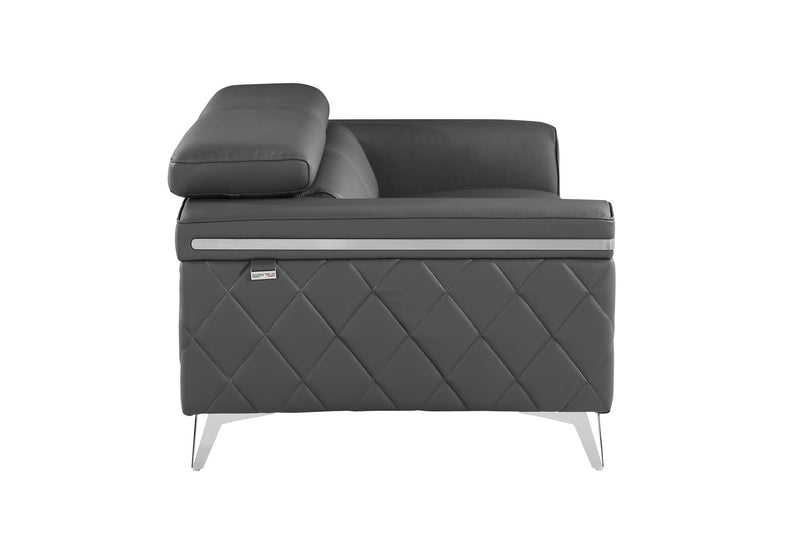1140 - Top Grain Italian Leather Loveseat - R&R Furniture Gallery (Fountain Valley, CA)