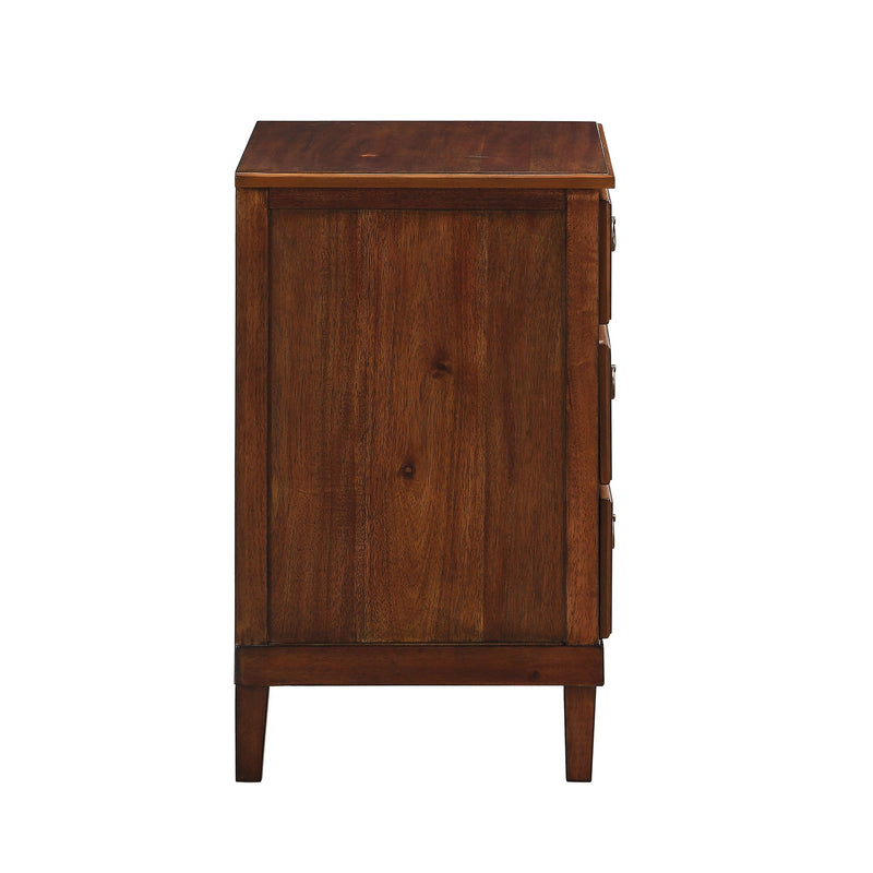 Chamberlin - 3 Drawer Nightstand - Brown - R&R Furniture Gallery (Fountain Valley, CA)
