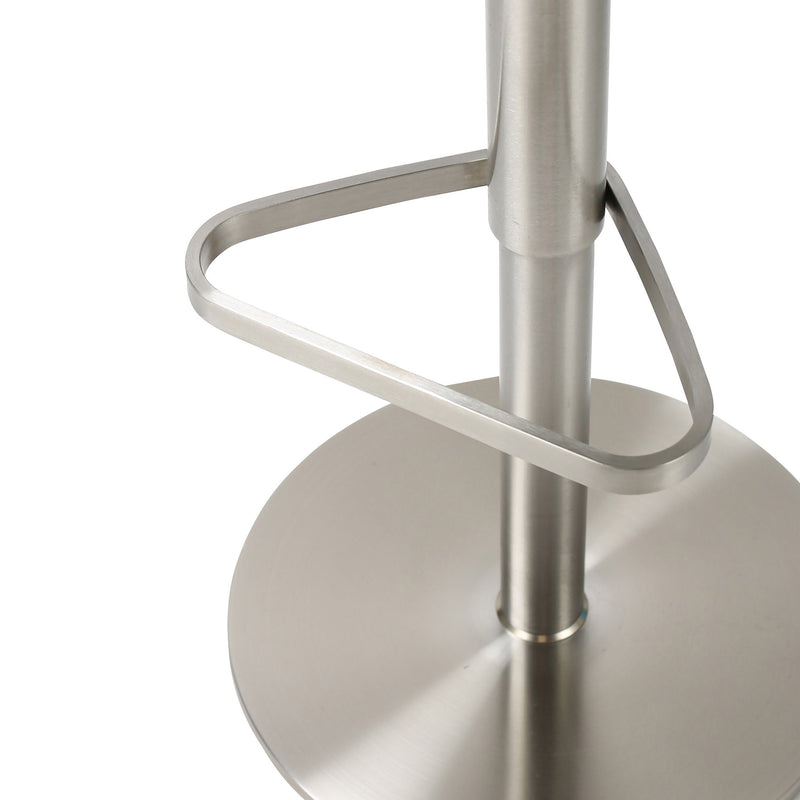 Astro - Boucle Adjustable Stool - White / Gray - R&R Furniture Gallery (Fountain Valley, CA)