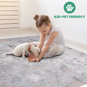 Marfi - 8' X 10' Abstract Area Rug - Gray / Multi - R&R Furniture Gallery (Fountain Valley, CA)