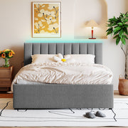 Upholstered Platform Bed With Trundle - R&R Furniture Gallery (Fountain Valley, CA)