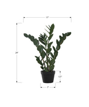 29" Tall, Artificial Plant, Zz Tree, Indoor, Faux, Fake, Floor, Greenery, Potted, Real Touch, Decorative - Green / Black - R&R Furniture Gallery (Fountain Valley, CA)