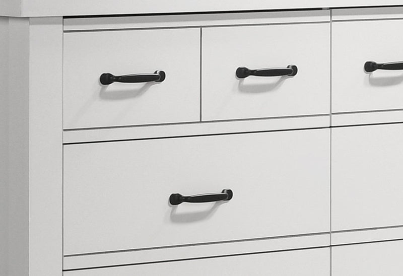 Cassini - 6 Drawer Dresser - White - R&R Furniture Gallery (Fountain Valley, CA)