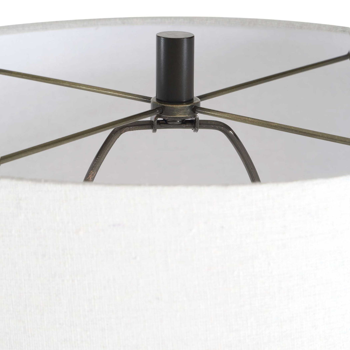 Floor Lamp - Dark Bronze / White