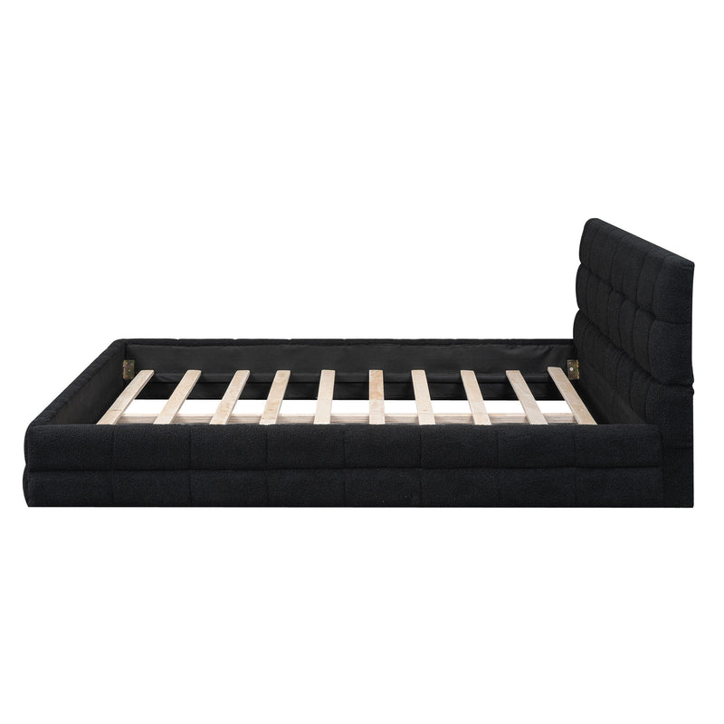 Upholstered Platform Bed With Headboard - R&R Furniture Gallery (Fountain Valley, CA)
