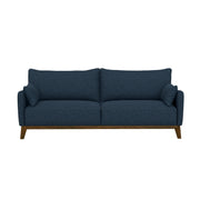 Sofa Wide With Attached Legs - Blue - R&R Furniture Gallery (Fountain Valley, CA)