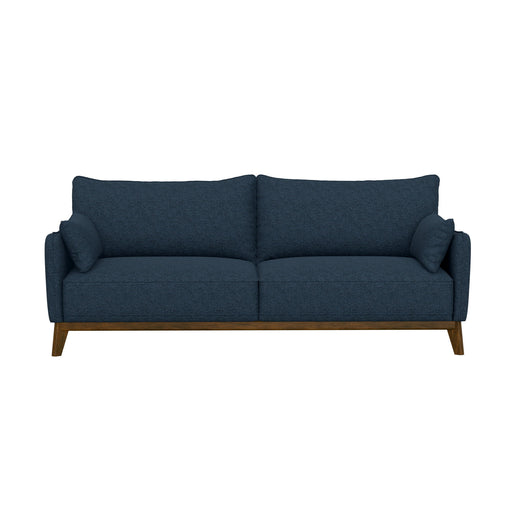 Sofa Wide With Attached Legs - Blue - R&R Furniture Gallery (Fountain Valley, CA)