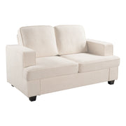 Modern Loveseat, Comfortable 2 Seater Couch With Deep Seating, Loose Back Cushions, Wide Arms - R&R Furniture Gallery (Fountain Valley, CA)