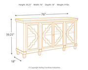 Fossil Ridge - Accent Cabinet - Gray - R&R Furniture Gallery (Fountain Valley, CA)