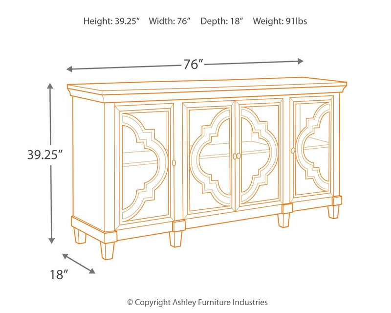 Fossil Ridge - Accent Cabinet - Gray - R&R Furniture Gallery (Fountain Valley, CA)