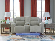 Forest Lake - Power Reclining Loveseat With Console / Adj Headrest - R&R Furniture Gallery (Fountain Valley, CA)