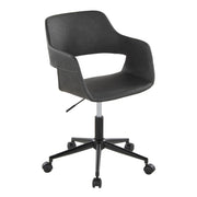 Lumi Source Margarite contemporary desk task chair with cushioned seat and backrest in a modern design, on a neutral office background.