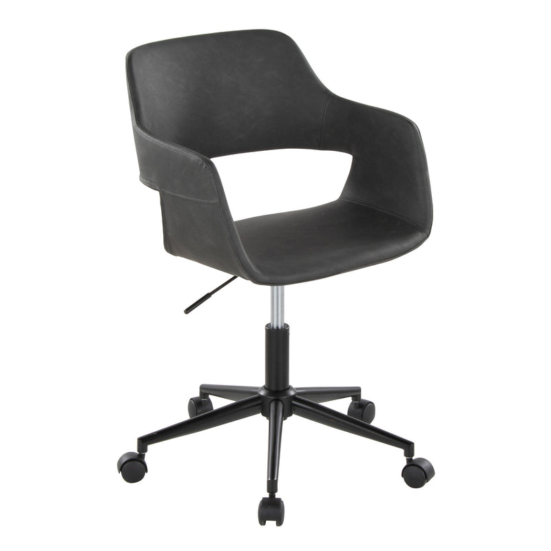 Lumi Source Margarite contemporary desk task chair with cushioned seat and backrest in a modern design, on a neutral office background.