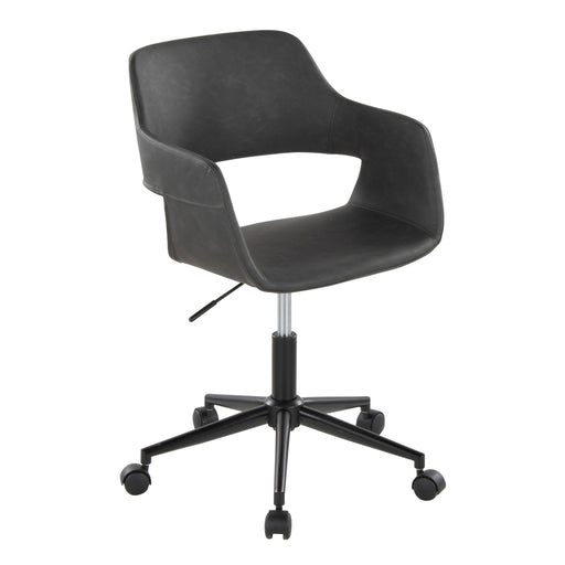 Lumi Source Margarite contemporary desk task chair with cushioned seat and backrest in a modern design, on a neutral office background.