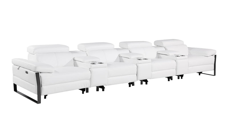 1246 - Modular Power Triple Reclining Triple Console Sofa With Power Reclining Headrests