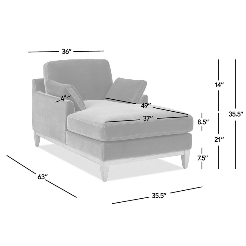 Pasadena - Modern Farmhouse Chaise Lounge Chair - Olive Green - R&R Furniture Gallery (Fountain Valley, CA)