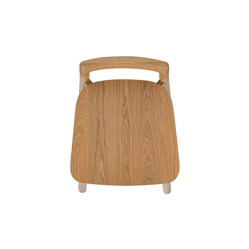 Sven - Modern Minimalist Low Back Counter Stool - Natural Blonde Ash - R&R Furniture Gallery (Fountain Valley, CA)