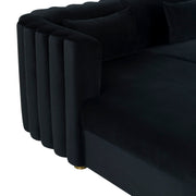 Callie - Velvet Sectional - LAF - R&R Furniture Gallery (Fountain Valley, CA)