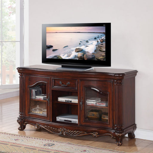 Remington - TV Stand - Brown Cherry - R&R Furniture Gallery (Fountain Valley, CA)