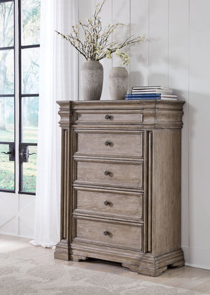 Blairhurst - Five Drawer Chest - Light Grayish Brown - R&R Furniture Gallery (Fountain Valley, CA)
