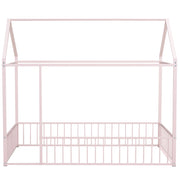 Metal Bed House Bed Frame With Fence - R&R Furniture Gallery (Fountain Valley, CA)
