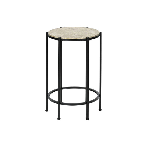 Round Accent Table For Living Room - Black - R&R Furniture Gallery (Fountain Valley, CA)