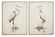 Aubinell - Wall Art Set (Set of 2) - Beige - R&R Furniture Gallery (Fountain Valley, CA)