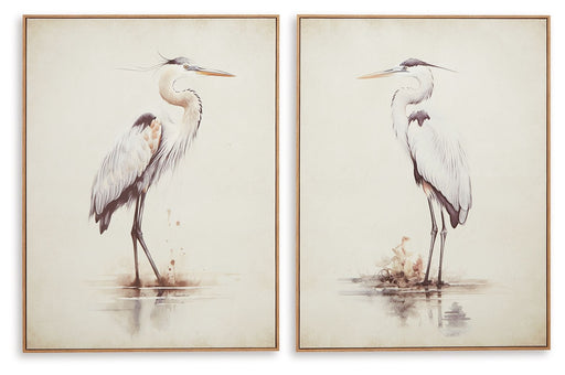Aubinell - Wall Art Set (Set of 2) - Beige - R&R Furniture Gallery (Fountain Valley, CA)