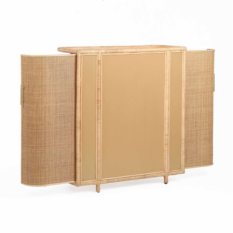 Tarot - Rattan Bar Cabinet - Natural - R&R Furniture Gallery (Fountain Valley, CA)