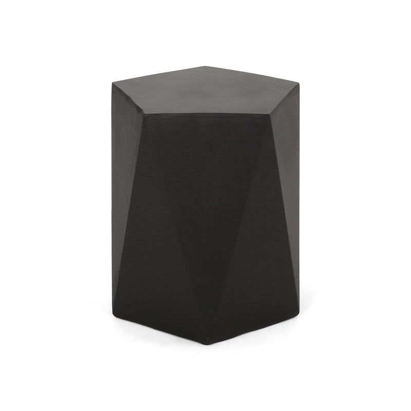 Side Table With Geometric Design - R&R Furniture Gallery (Fountain Valley, CA)