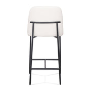 Set of two TOV Furniture Sydney counter stools with wooden legs and upholstered seats, ideal for modern kitchen or bar area.