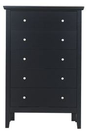 Glory Furniture Primo accent chest with a sleek wooden finish and modern design, featuring a smooth surface and storage drawers.
