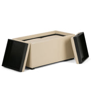 Avalon - 5 Piece Storage Ottoman, Contemporary - R&R Furniture Gallery (Fountain Valley, CA)