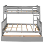 DreamHaus bunk bed with ladders and two storage drawers, featuring a sturdy frame and space-saving design for kids' bedrooms.