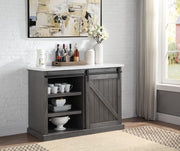 Gauri - Kitchen Island - Marble Top Top & Gray Oak - R&R Furniture Gallery (Fountain Valley, CA)