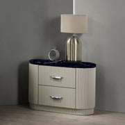 Travonte - Nightstand - Gray / Beige - R&R Furniture Gallery (Fountain Valley, CA)