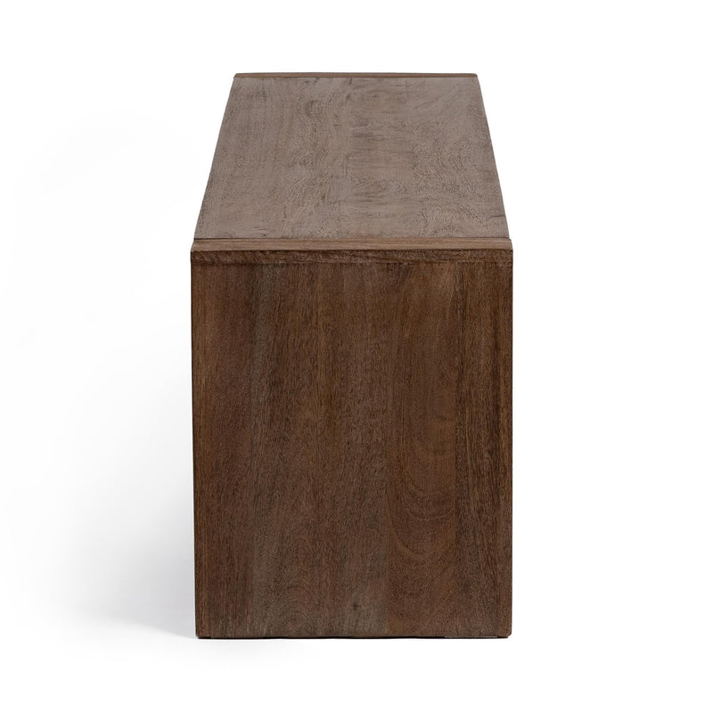 Classic Home Glendale 64-inch dining bench in toasted chestnut wood, featuring a sturdy design and smooth finish.
