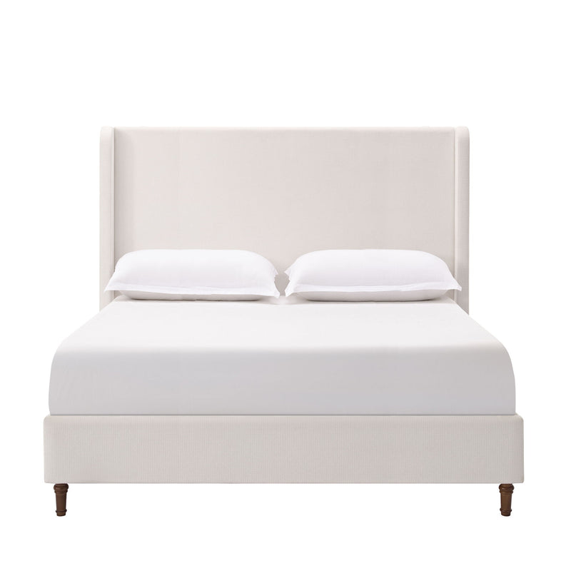 Harper - Tall Headboard Upholstered Bed / High Headboard / Elegant Simplicity / No Box Spring Needed - R&R Furniture Gallery (Fountain Valley, CA)