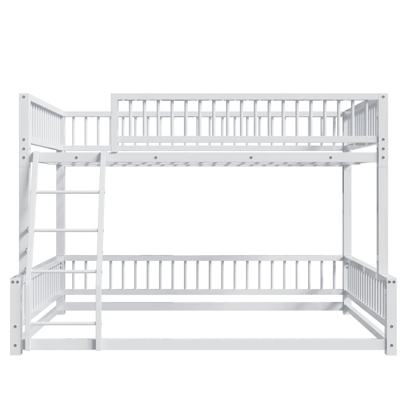 Bunk Bed Frame With Ladder And Safety Guardrails - R&R Furniture Gallery (Fountain Valley, CA)