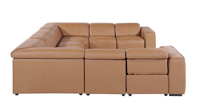 1224 - 8-Piece U-Shaped Sectional Sofa In With 4 Power Recliners & Power Headrests