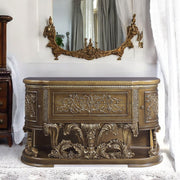 Constantine - Server - Brown & Gold - R&R Furniture Gallery (Fountain Valley, CA)