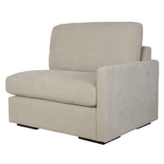 Uttermost Refuge sofa chaise with plush upholstery and modern design, shown in a stylish living room setting.