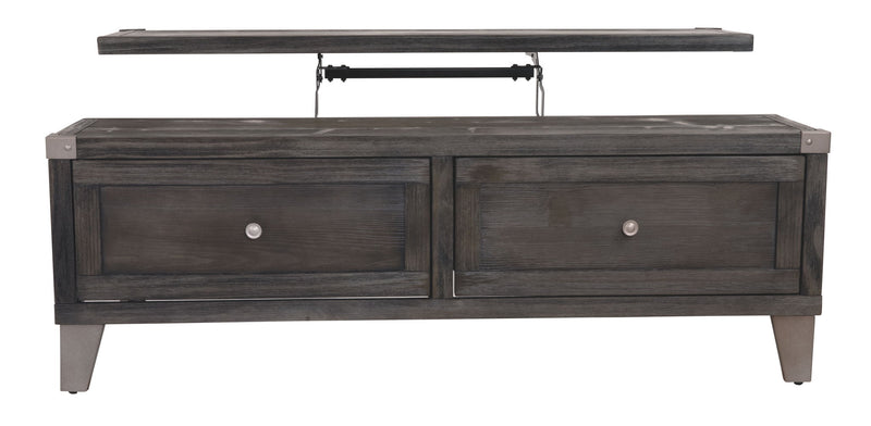 Todoe - Lift Top Cocktail Table - Dark Gray - R&R Furniture Gallery (Fountain Valley, CA)